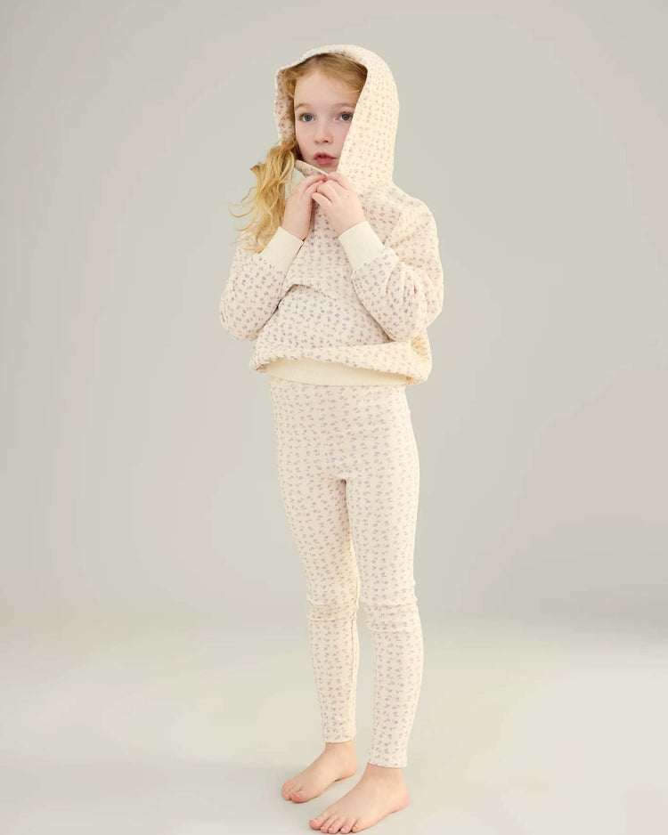 soor ploom stretch legging in chicweed print, pansy kids Little