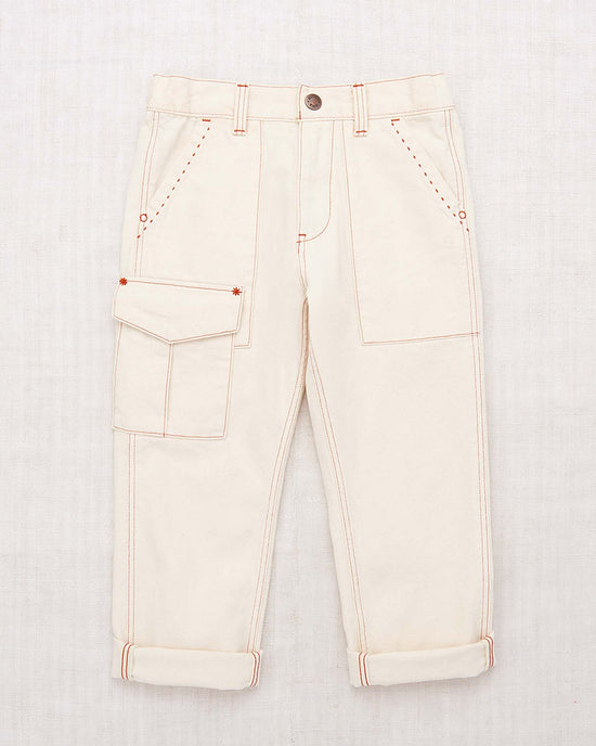 utility jeans in gesso