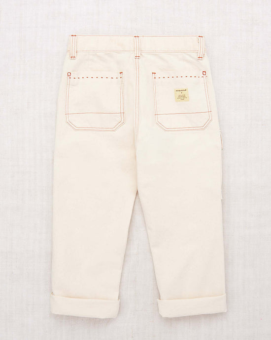 utility jeans in gesso
