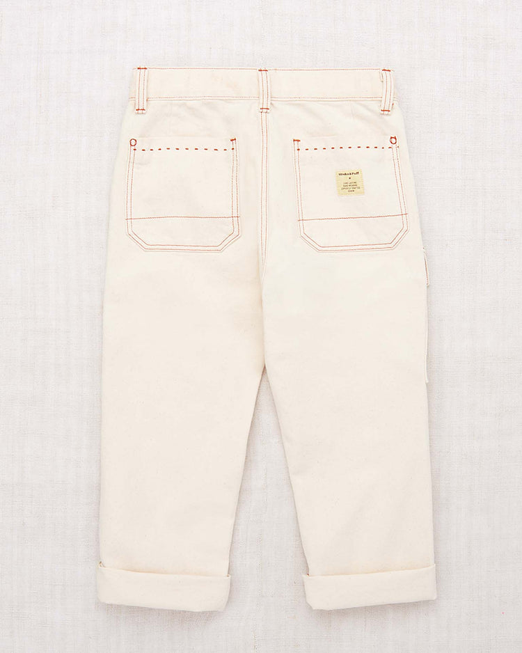 utility jeans in gesso