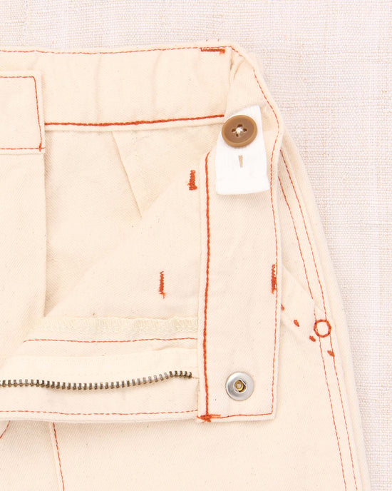 utility jeans in gesso