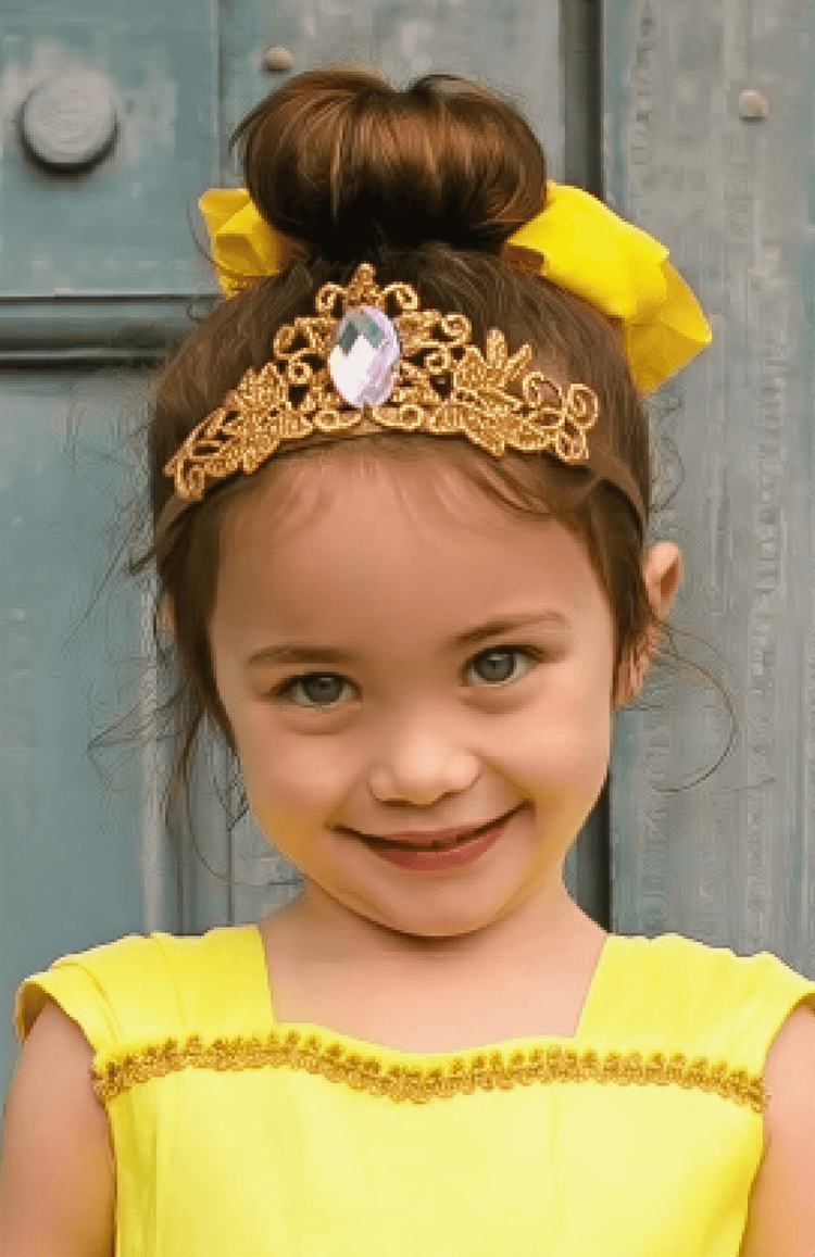 Bailey and Ava Mirror Mirror Princess Crown - Gold Crowns & Tiaras Little