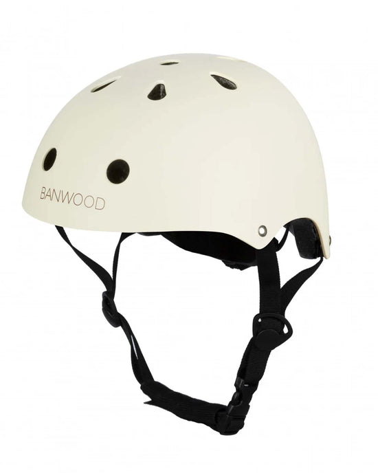 Little banwood play kids helmet in matte cream