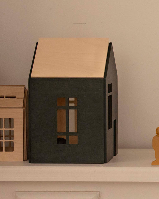 Little babai play large magnetic dollhouse in magic forest
