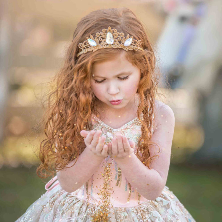 Little Bailey and Ava Crowns & Tiaras Chloe Princess Crown in Clear Tiara