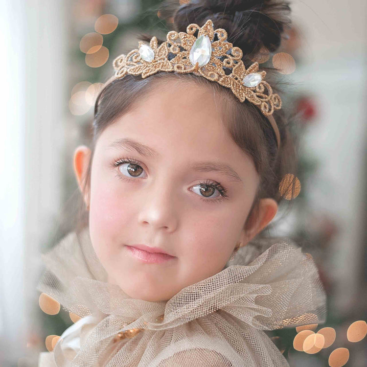 Little Bailey and Ava Crowns & Tiaras Chloe Princess Crown in Clear Tiara