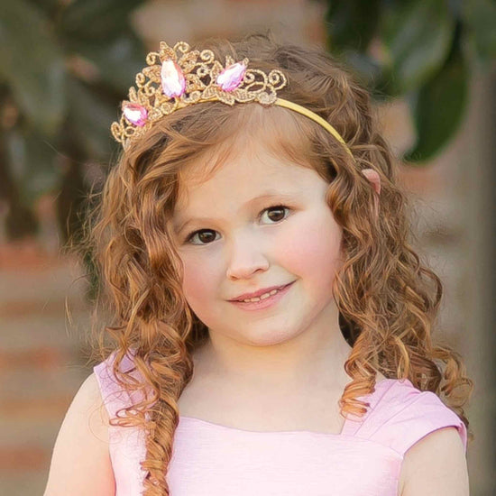 Little Bailey and Ava Crowns & Tiaras Raven Princess Crown in Pink