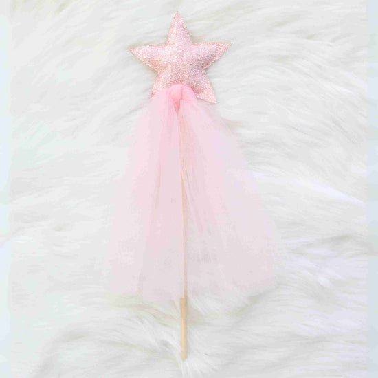 Little Bailey and Ava Wands Sparkle Magic Wand in Pink + Pink