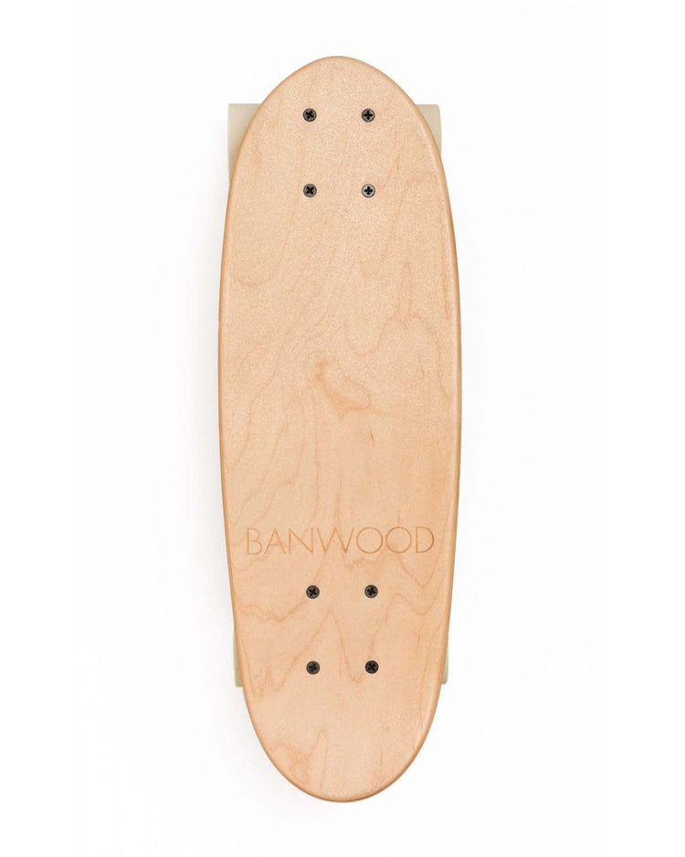 Little banwood play banwood skateboard in nature
