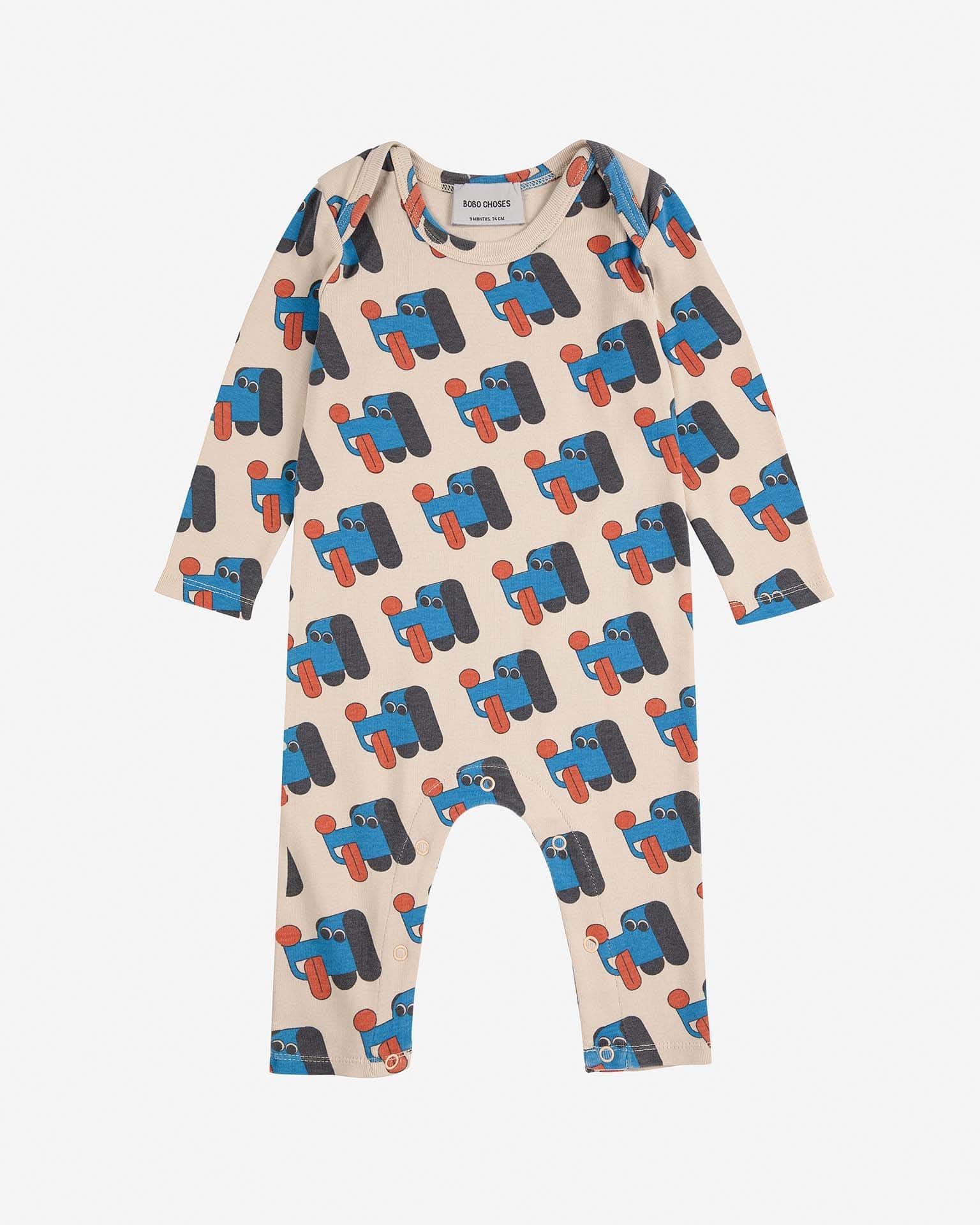 doggy mate all over overall in off-white