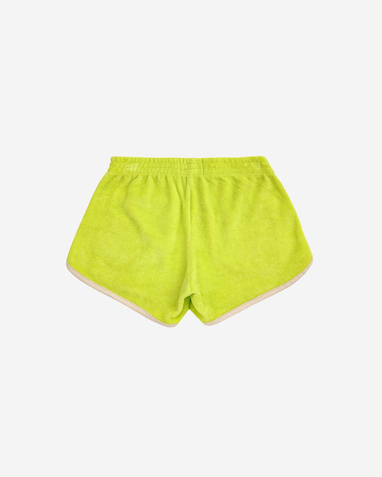 Little bobo choses kids green terry shorts