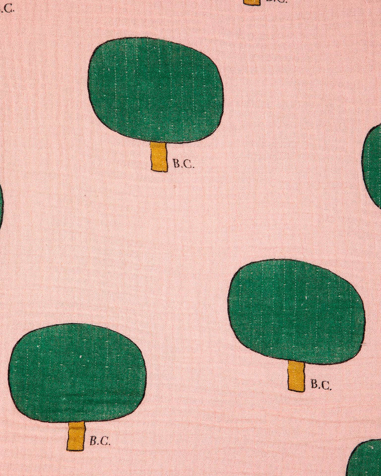 Little bobo choses accessories green tree all over muslin