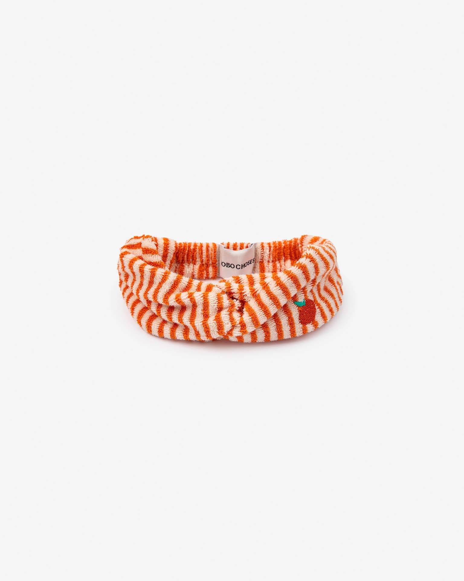 Little bobo choses accessories orange stripes baby terry headband