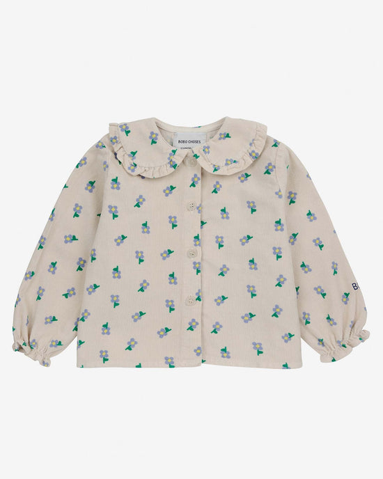 Little bobo choses baby pansy flower all over baby blouse