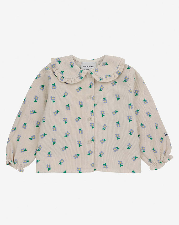 Little bobo choses baby pansy flower all over baby blouse