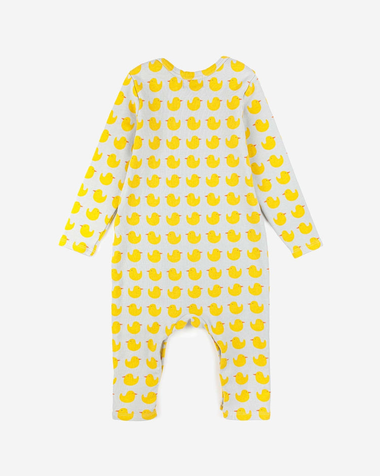 Little bobo choses baby rubber duck all over baby overall