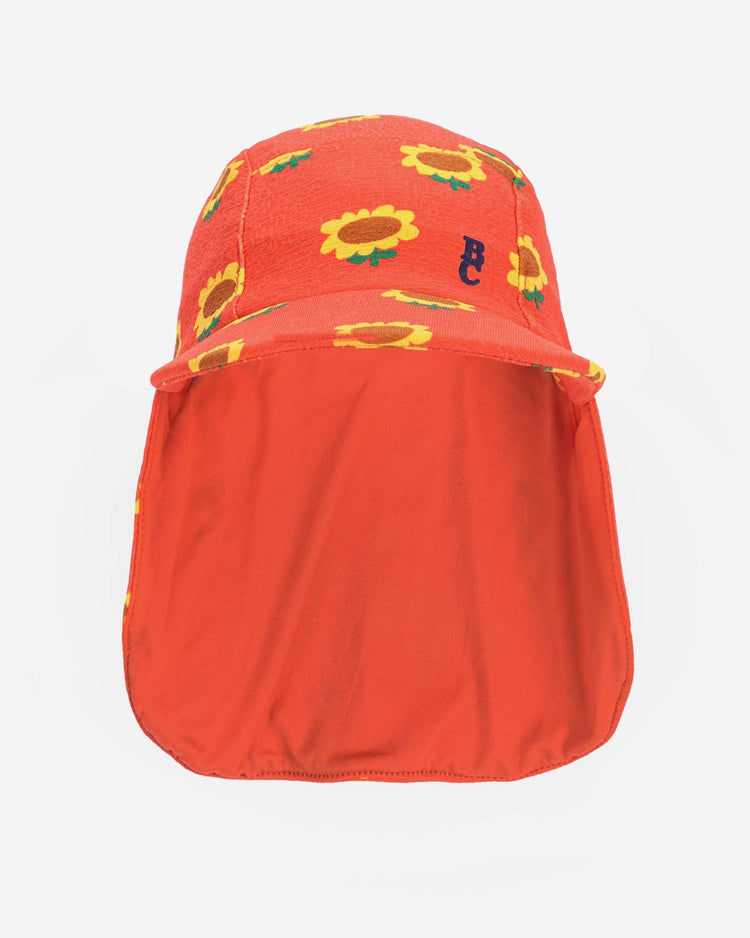 Little bobo choses accessoriess sunflower all over swim cap in red