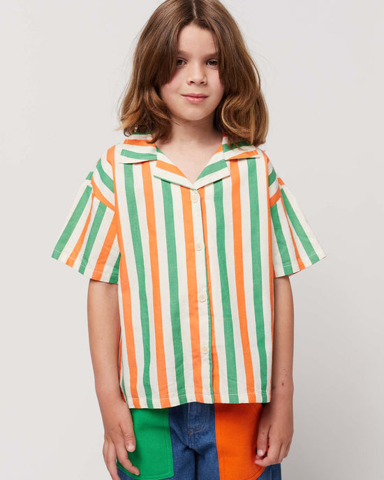 Little bobo choses kids vertical stripes woven shirt