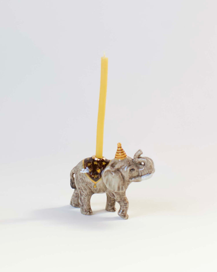 Little camp hollow paper + party elephant cake topper in box