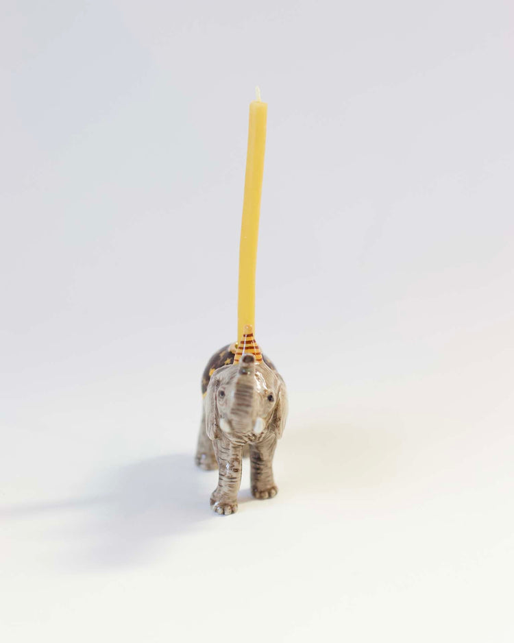 Little camp hollow paper + party elephant cake topper in box