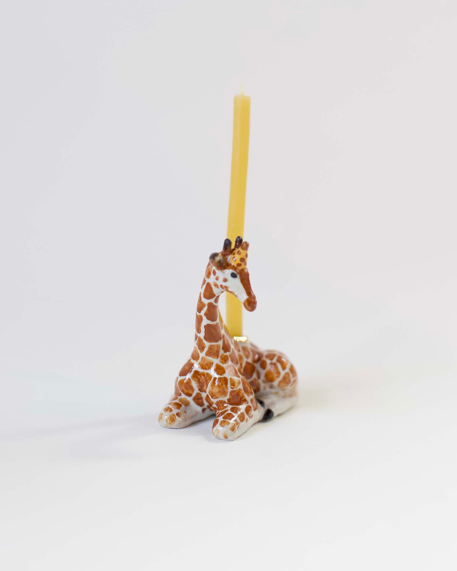 Little camp hollow paper + party giraffe cake topper in box