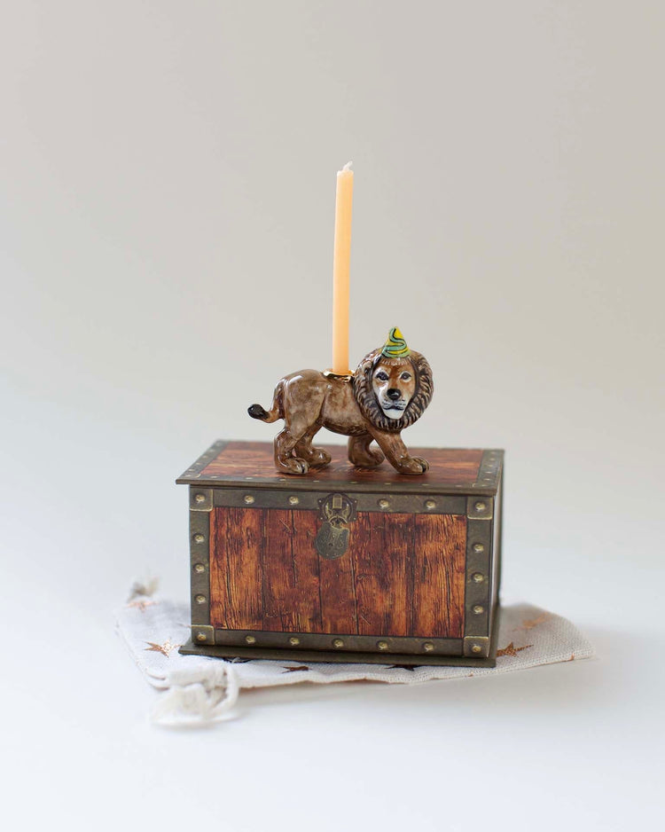 Little camp hollow paper + party lion cake topper in box