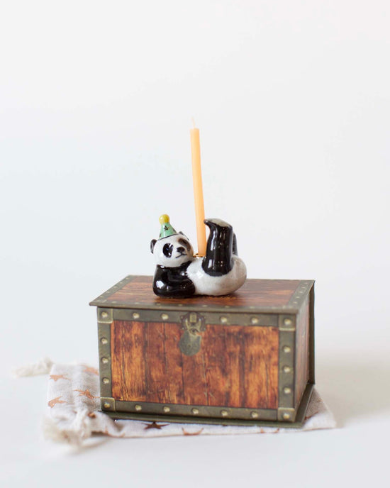Little camp hollow paper + party panda cake topper in box