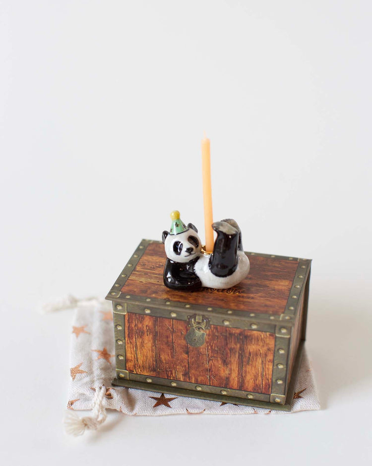 Little camp hollow paper + party panda cake topper in box