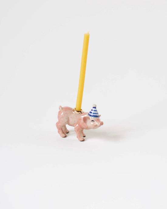 Little camp hollow paper + party year of the pig cake topper in box