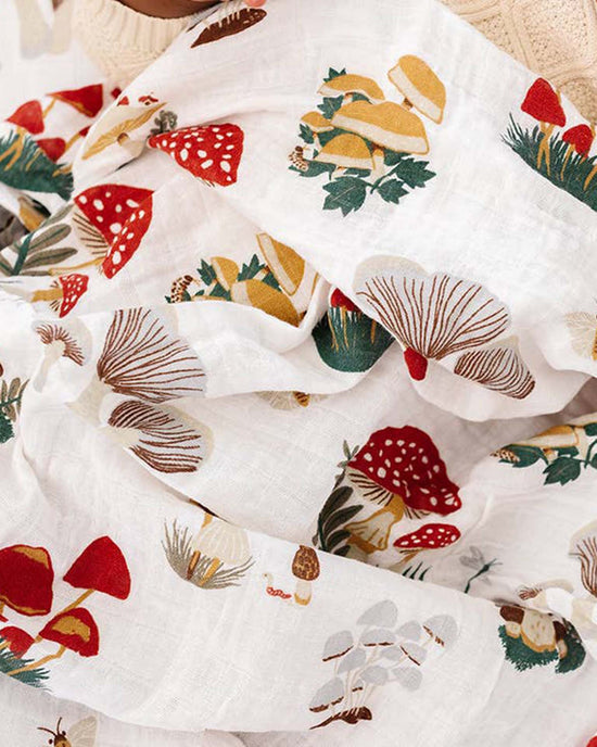 Little clementine kids room mushroom swaddle