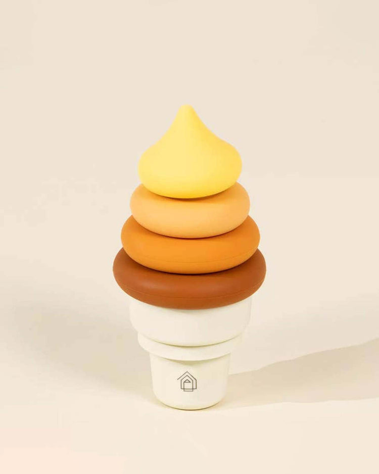 Little coco village play silicone stackable ice cream cones