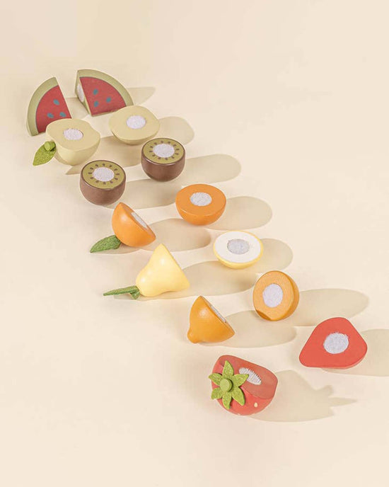Little coco village play wooden fruits playset