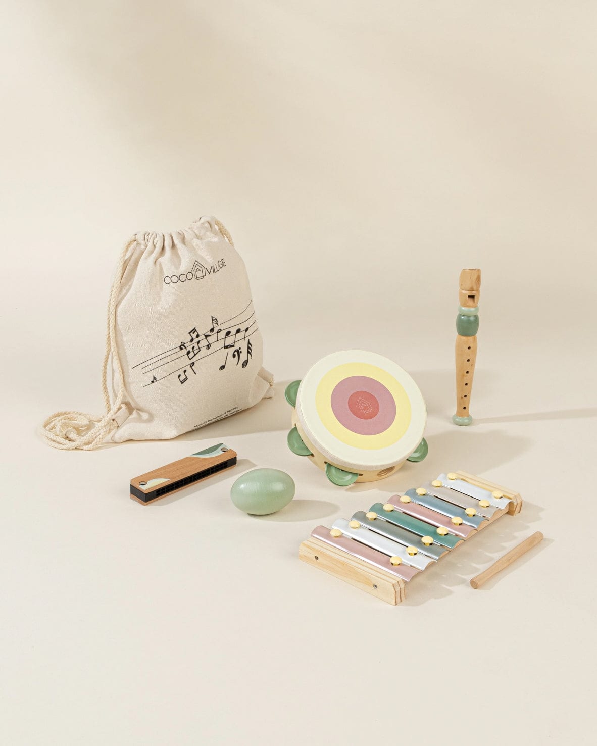 coco village wooden musical instrument set – Little