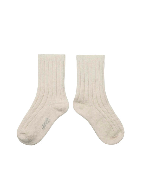 Little collegien accessories chamois socks in doux agneaux