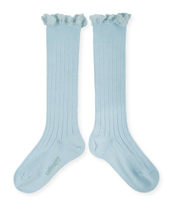 Little collegien accessories joséphine knee socks in glacier