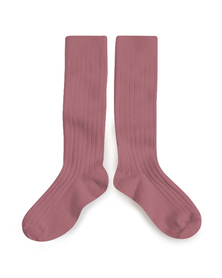 Little collegien accessories le haute knee socks in raisin rose