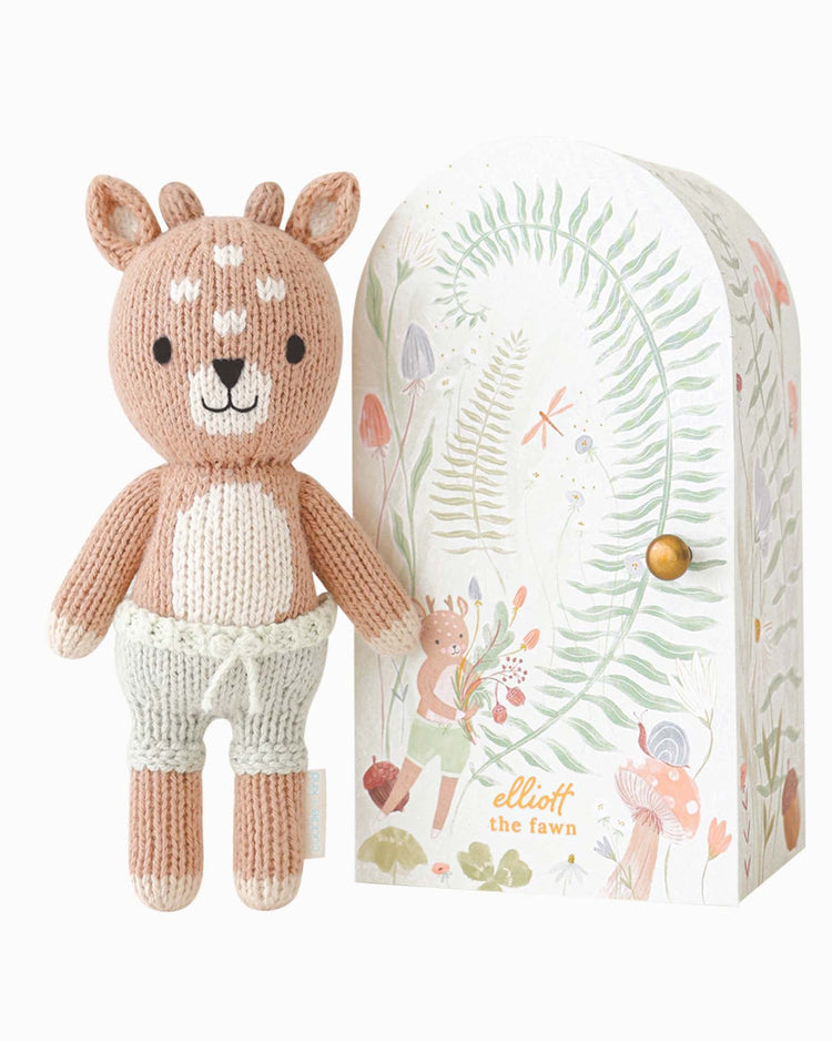 Little cuddle + kind play tiny elliot the fawn