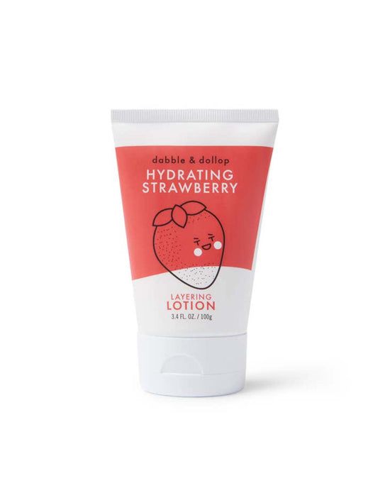 Little dabble + dollop room all natural layering lotion in strawberry