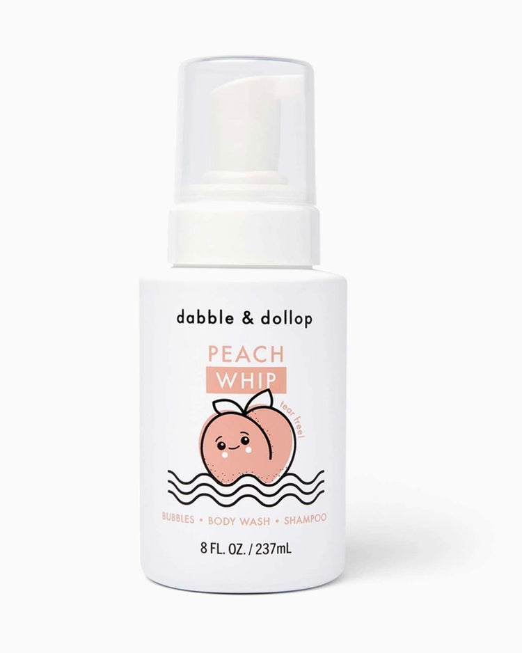 Little dabble + dollop room tear-free peach whip shampoo + body wash