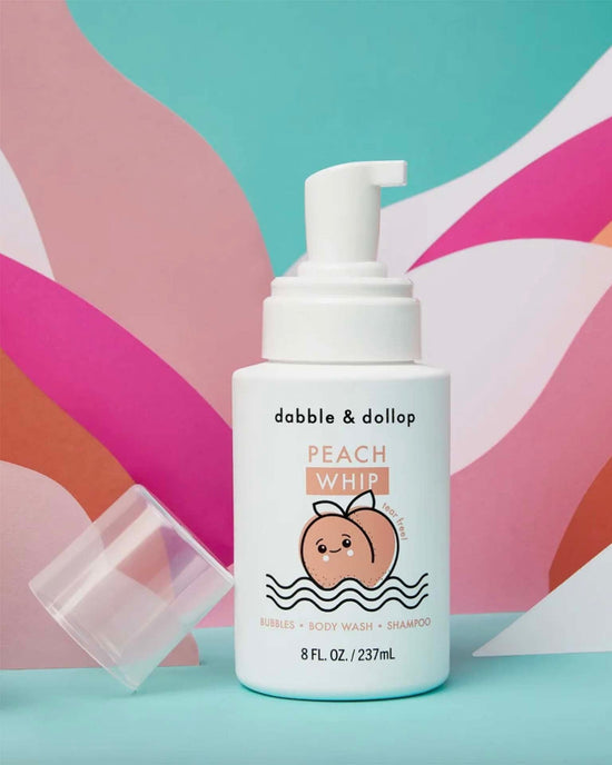 Little dabble + dollop room tear-free peach whip shampoo + body wash