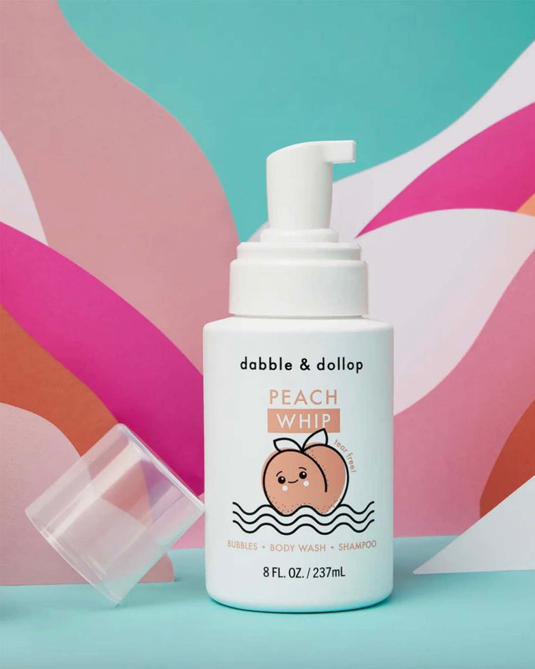 Little dabble + dollop room tear-free peach whip shampoo + body wash