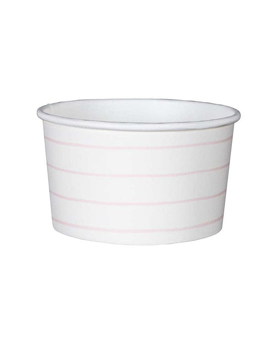 Little daydream society party blush frenchie stripes treat cups