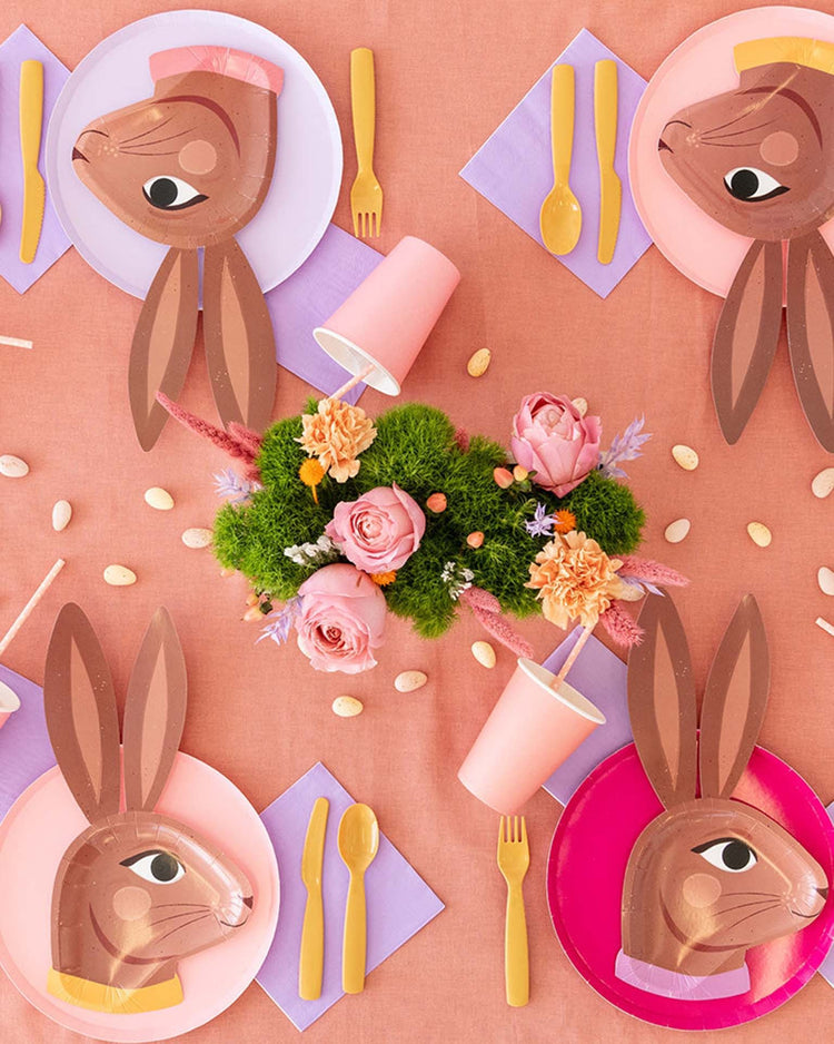 Little daydream society party chocolate bunny dinner plate