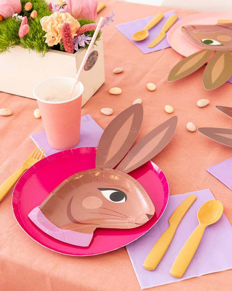 Little daydream society party chocolate bunny dinner plate