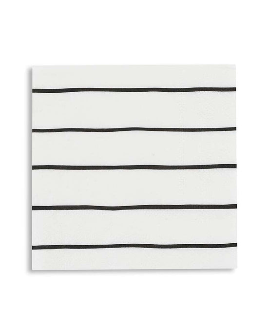 Little daydream society party ink frenchie striped petite napkins