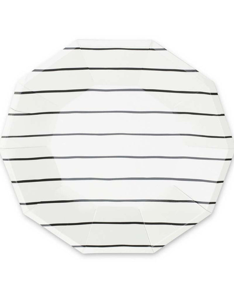 Little daydream society party ink frenchie striped small plates