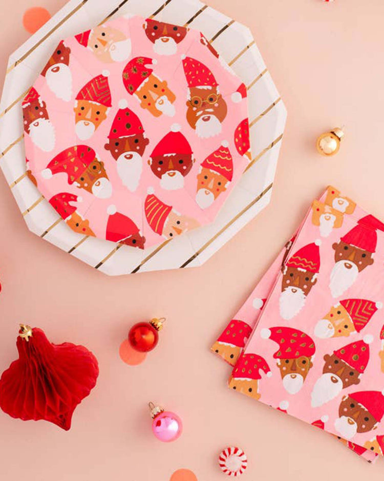 Little daydream society party santa squad large napkins
