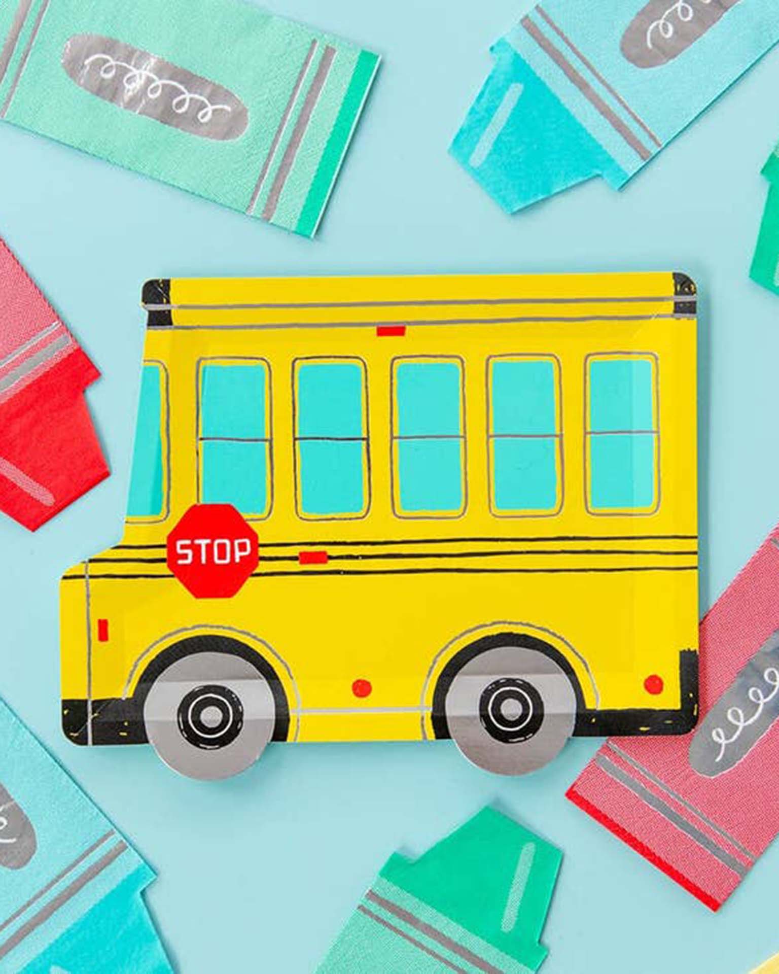 school days large school bus plates – Little