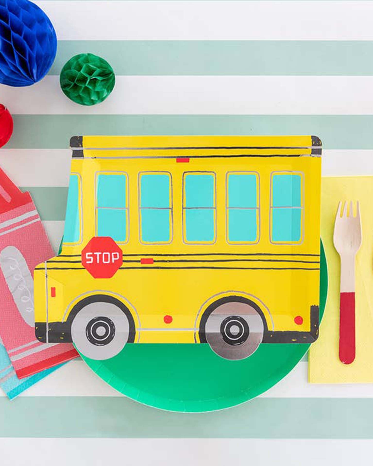 school days large school bus plates – Little