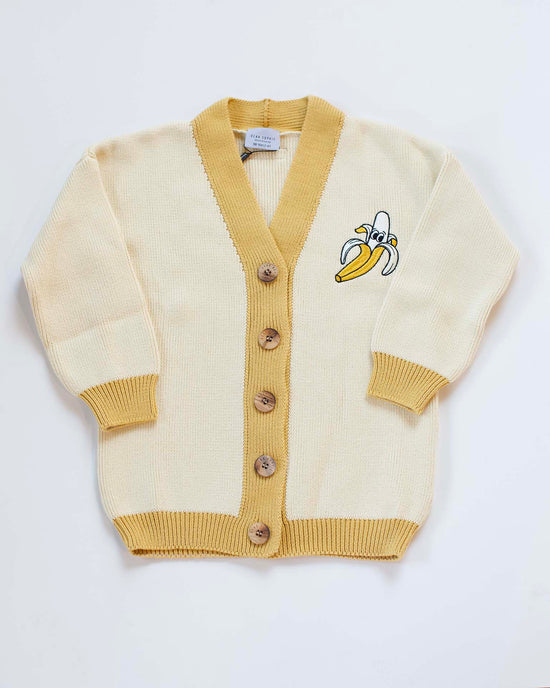 Little dear sophie kids banana cardigan in yellow